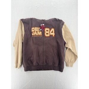 Def Jam - Hoodie University VTG Style 84 Patch - Brown - L - Mens